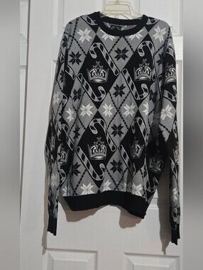 Los Angeles Kings NHL Candy Cane Ugly Sweater 2XL